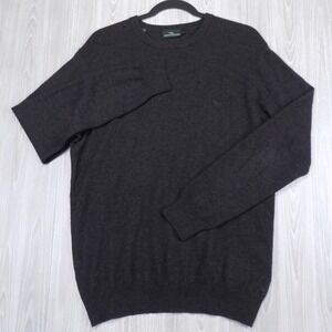 Rodd & Gunn Cashmere Wool Sweater Mens M Charcoal Grey EUC